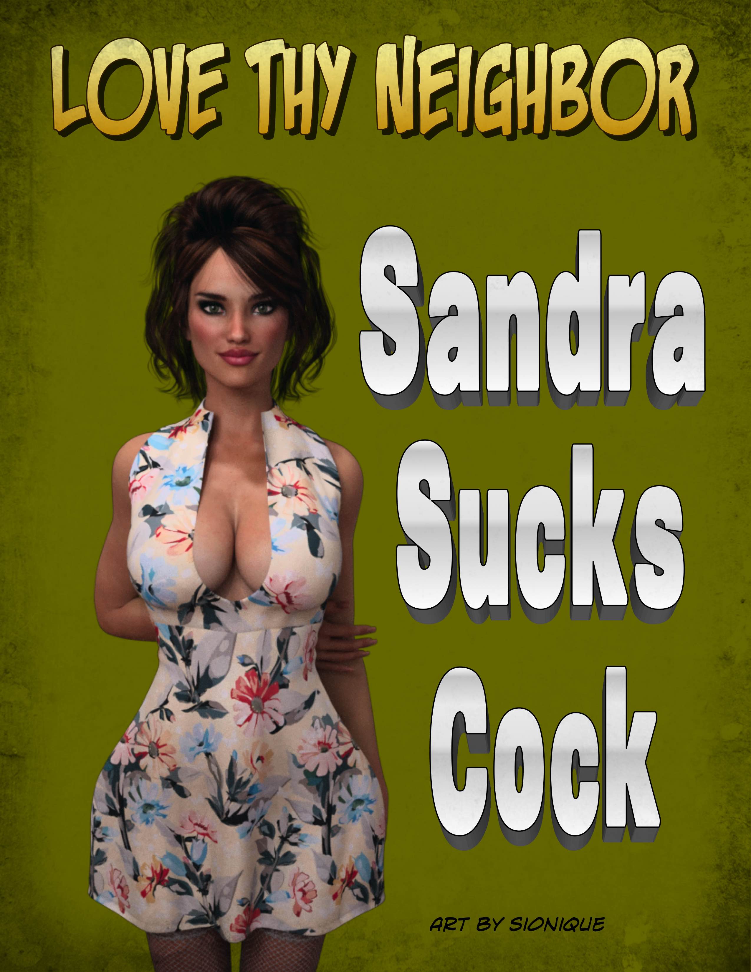 [Slonique] Love Thy Neighbor - Sandra Sucks Cock 3D Porn Comic
