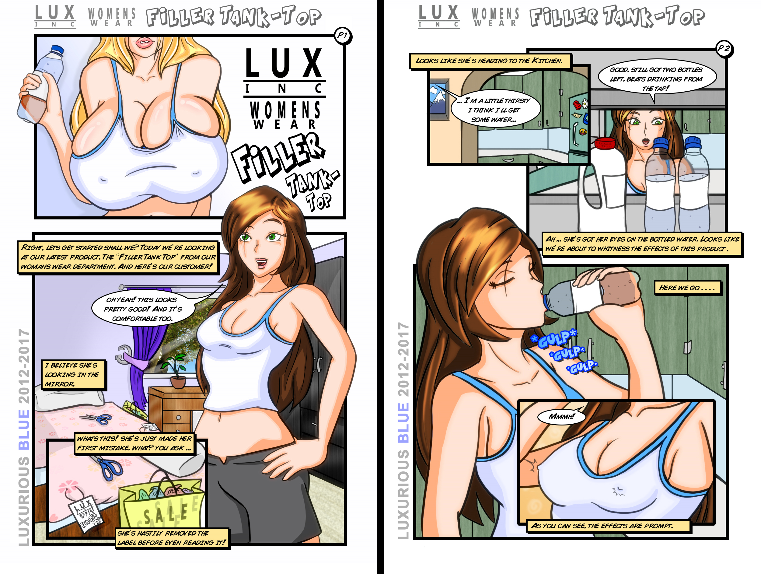 LUXURIOUSBLUE Lux Inc Filler Tank Top Snuggles Porn Comic