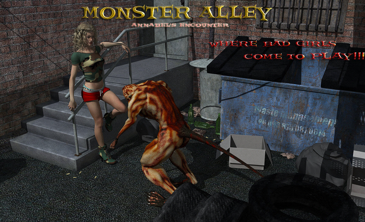 [DarkSoul3D] Monster Alley - Annabel's Encounter 1 3D Porn Comic