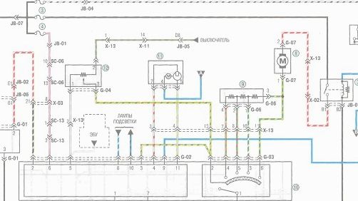 Схема проводки киа спектра