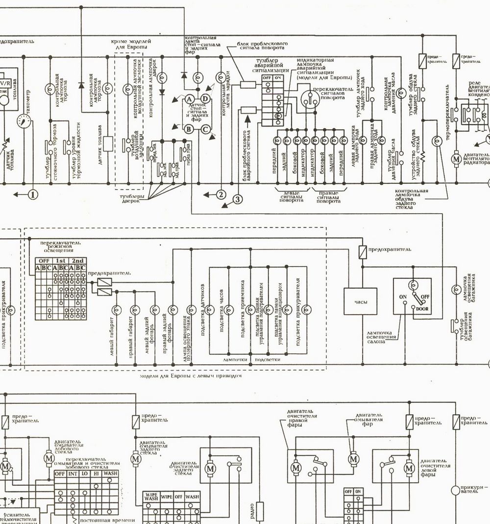 Схема электропроводки ниссан либерти